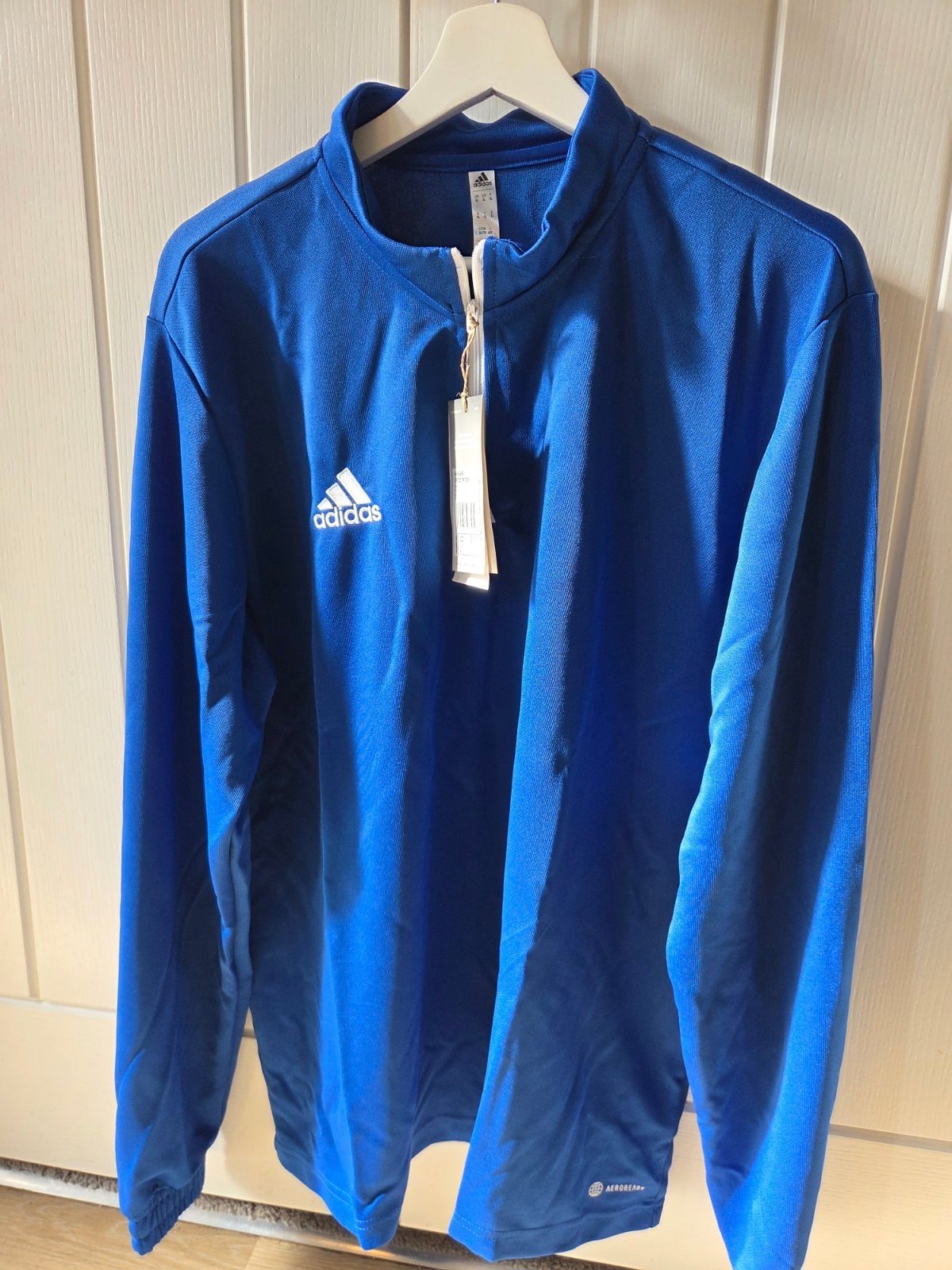 Adidas Addidas quarter zip football top, XL men's in blue, Blue, size XL