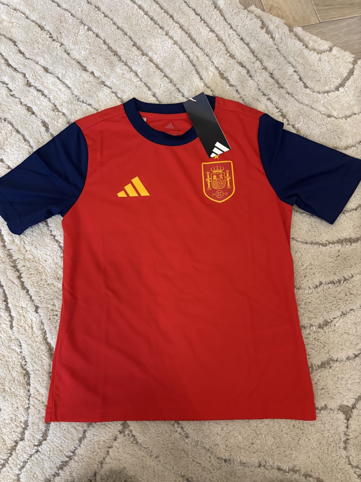 Adidas Spain home football shirt kids 9-10 years red, Red, size 9-10Y / 140