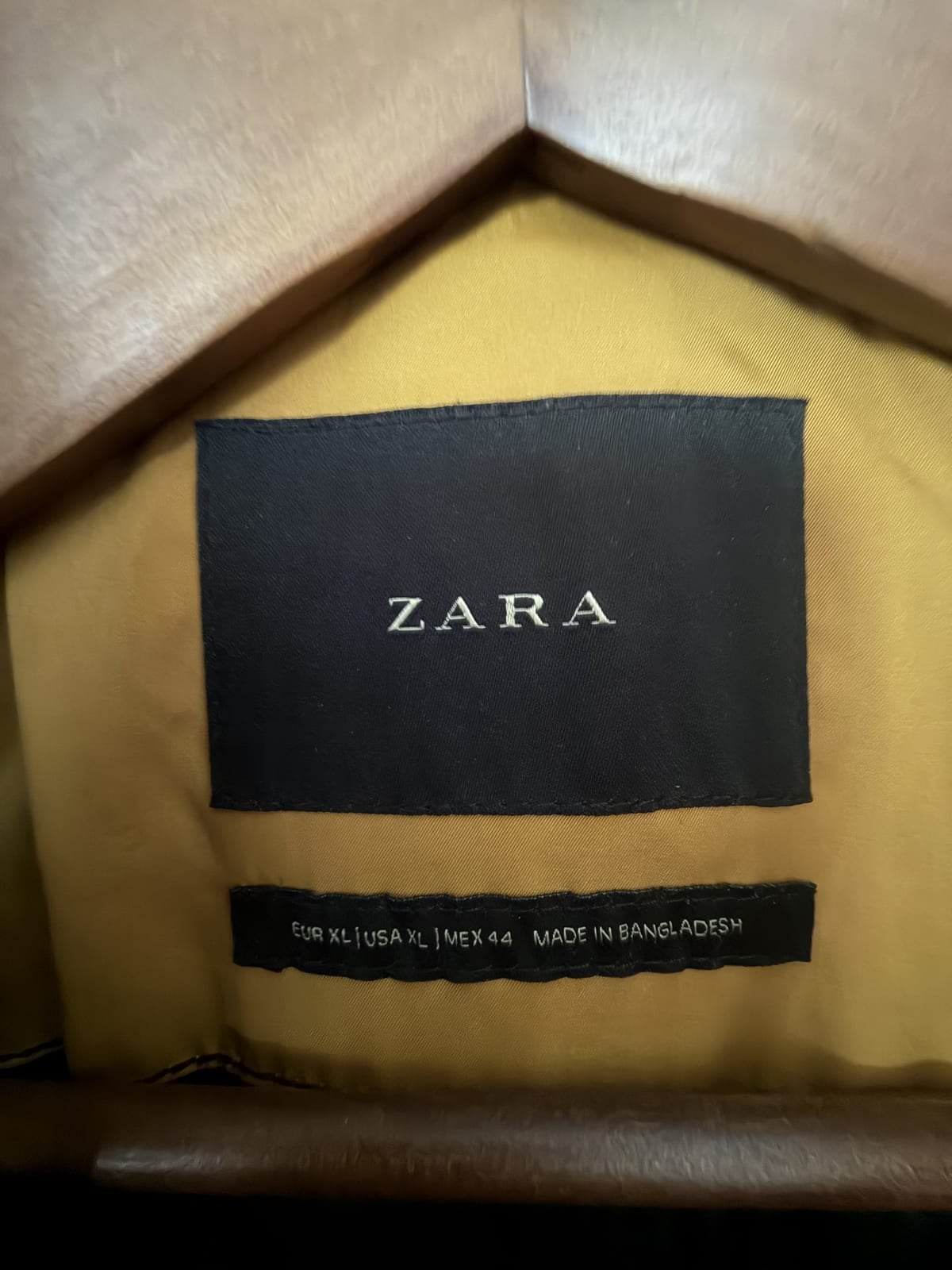 Zara mustard padded puffer jacket XL, Yellow, size XL