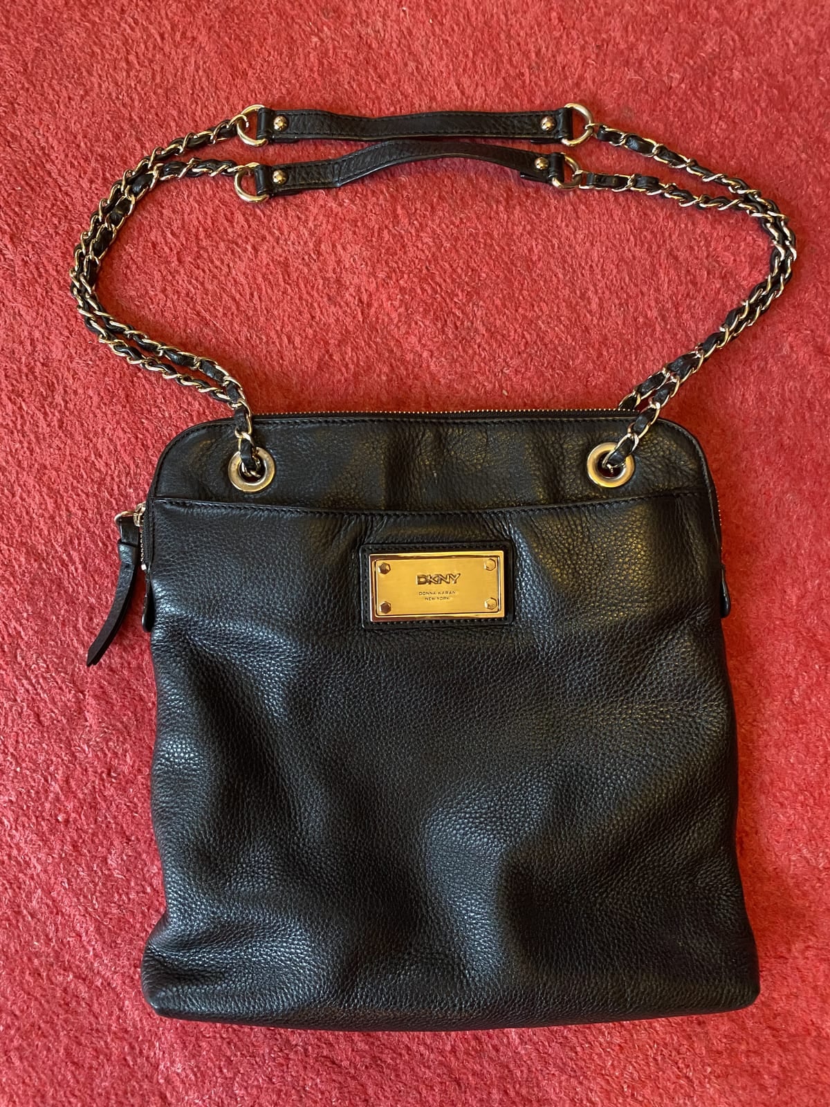 DKNY Leather Bag, Black