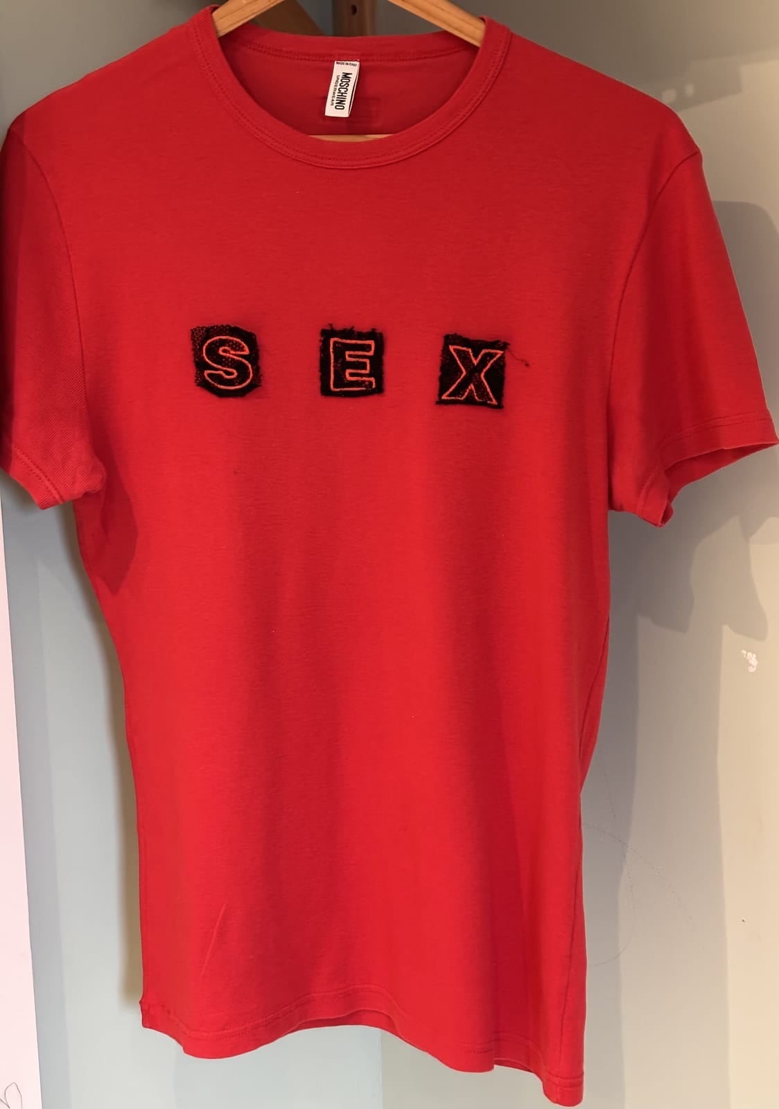 Moschino Underwear red cotton T-shirt size M, Red, size M
